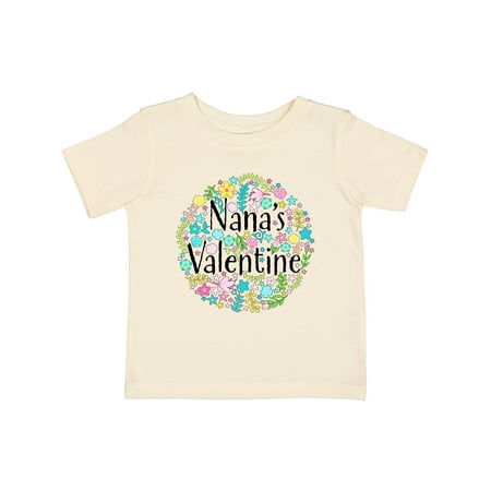 

Inktastic Nana s Valentine with Flower Circle Gift Baby Boy or Baby Girl T-Shirt