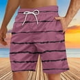 thumbnail image 4 of Soki Shorts de Plage Décontractés pour Hommes Shorts à Rayures en Liquidation, 4 of 5