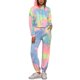 thumbnail image 2 of INSPIRAR CHIC Conjuntos de Sudadera Tie Dye para Mujeres, Sudadera con Capucha, Jogging, Conjunto de 2 Piezas, Color Amarillo Azul, 2 of 6