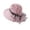 Pink, variant on Women Hat Bridal Wedding Tea Party Wide Brim Summer Sun Cap,Color:Pink