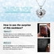 thumbnail image 4 of Collar Rosa Conservada Moshen Te Amo en 100 Idiomas, 4 of 6