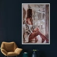 thumbnail image 3 of Woman Sitting On The Floor, Canvas Print, Canvas Wall Art, 3D Printed Canvas, Woman Poster, Sensual Artwork, Sensual Woman Poster, Canvas Wall Decor - Gallery Wrapped, 3 of 5