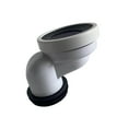 thumbnail image 1 of Offset Toilet Flange Connector Tub Waste Drain System Shift Waste Drain Drain Cleaning Replacement Offset 10cm, 1 of 8