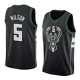 thumbnail image 1 of Camiseta Milwaukee Bucks No.5 Dj.wilson-XL- BmatwkZeng Bmatwe Jersey, 1 of 4