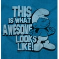 thumbnail image 2 of This is What Awesome Looks Like Smurf Sweatshirt for Men or Women Brisco Brands S, 2 of 6
