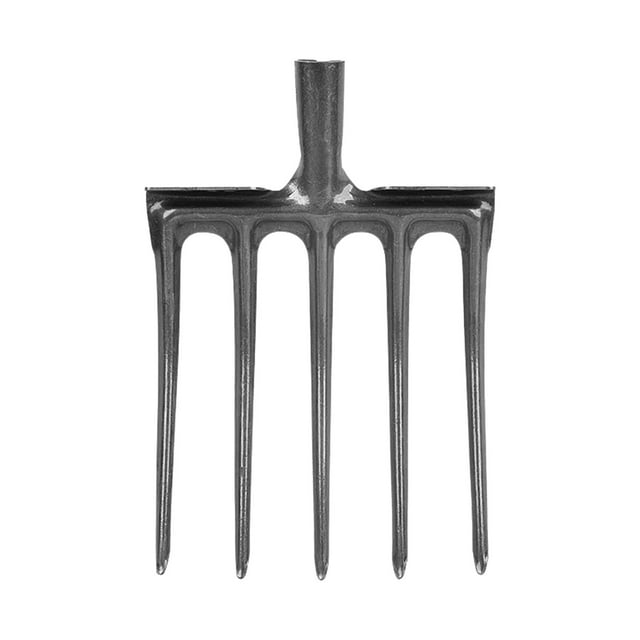 jinwen Garden Rake Pitchfork Tool Replacement Head Heavy Duty without 5 Teeth