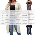 thumbnail image 3 of Gamivast Long Cardigan Sweaters for Women Plus Size Open Front Chunky Knit Lightweight Duster Outerwear Casual Fall Winter Tops Loose Fit Ribbed Cuffs Cozy Sweaters, 3 of 6