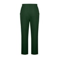 thumbnail image 5 of BSDJILFG Linen Pants Men Big and Tall Casual Straight Leg Drawstring Beach Pants with Pockets,Sizes S-5XL, 5 of 6
