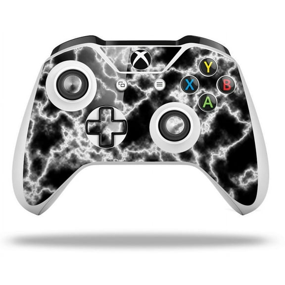 WraptorSkinz Decal Skin Wrap Set works with 2016 and newer XBOX One S / X Controller Electrify White (CONTROLLER NOT INCLUDED)