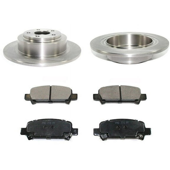 Rear Brake Pad and Rotor Kit - Compatible with 2000 - 2004 Subaru Outback 2001 2002 2003
