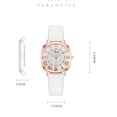 thumbnail image 3 of Women Fashion Leather Watch, Elegant Roman Numeral Dial, Rose Gold Case, Red Leather Strap, Luxury Casual Dress Wristwatch For Daily Wear Gift, 3 of 3