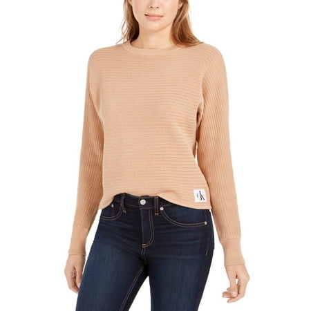 Calvin Klein Women's Jeans Cotton Sweater Brown Size Large