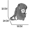 thumbnail image 4 of MUÑECO DE PELUCHE MOCHILA DE CAPIBARA CON FLOR, 4 of 4