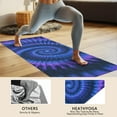 thumbnail image 4 of Blue Purple Tie Dye Mandala Pattern Hot Yoga Mat Towel Non Slip for Hot Yoga - Quick-Drying Yoga Mat Cover with 4 Corner Pockets with Travel Bag - Hot Yoga Towel Non Slip 74"x26", 4 of 6