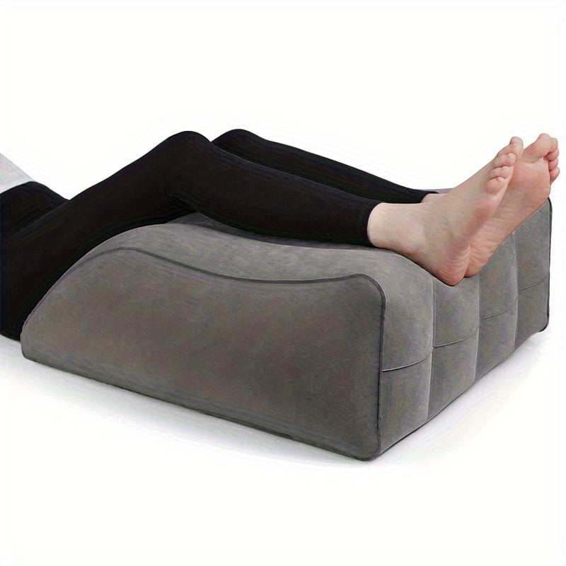 Leg Elevating Pillow, Inflatable Wedge Pillows for Sleeping, Leg Pillow Elevation Blood Circulation and Reduce Swelling, Comfort Bolster Pillow for Legs for Pregnant, Surgery and Injury
