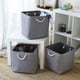 thumbnail image 4 of Cesta de almacenamiento grande con asa, cesta oxidada para almacenamiento [3 bolsas], cesta de ropa plegable, armario plegable de tela, 4 of 6