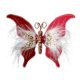 thumbnail image 1 of Mariposas artificiales decorativas, adornos de mariposas para fiestas y árboles de Navidad. Vino tinto, 1 of 9