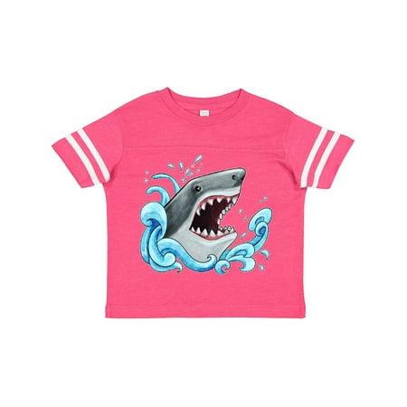 

Inktastic Great White Shark in Waves Boys or Girls Toddler T-Shirt