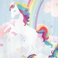 thumbnail image 3 of Unicorn & Rainbow Polyester Fabric Printed Shower Curtain 70"x72" Multicolor, 3 of 3