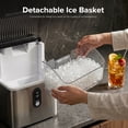 thumbnail image 7 of KISSAIR Nugget Ice Maker Countertop, 35lbs/24H with Self-Cleaning Function, Portable Sonic Ice Machine for Home/Office Stainless Steel,Sliver, 7 of 7