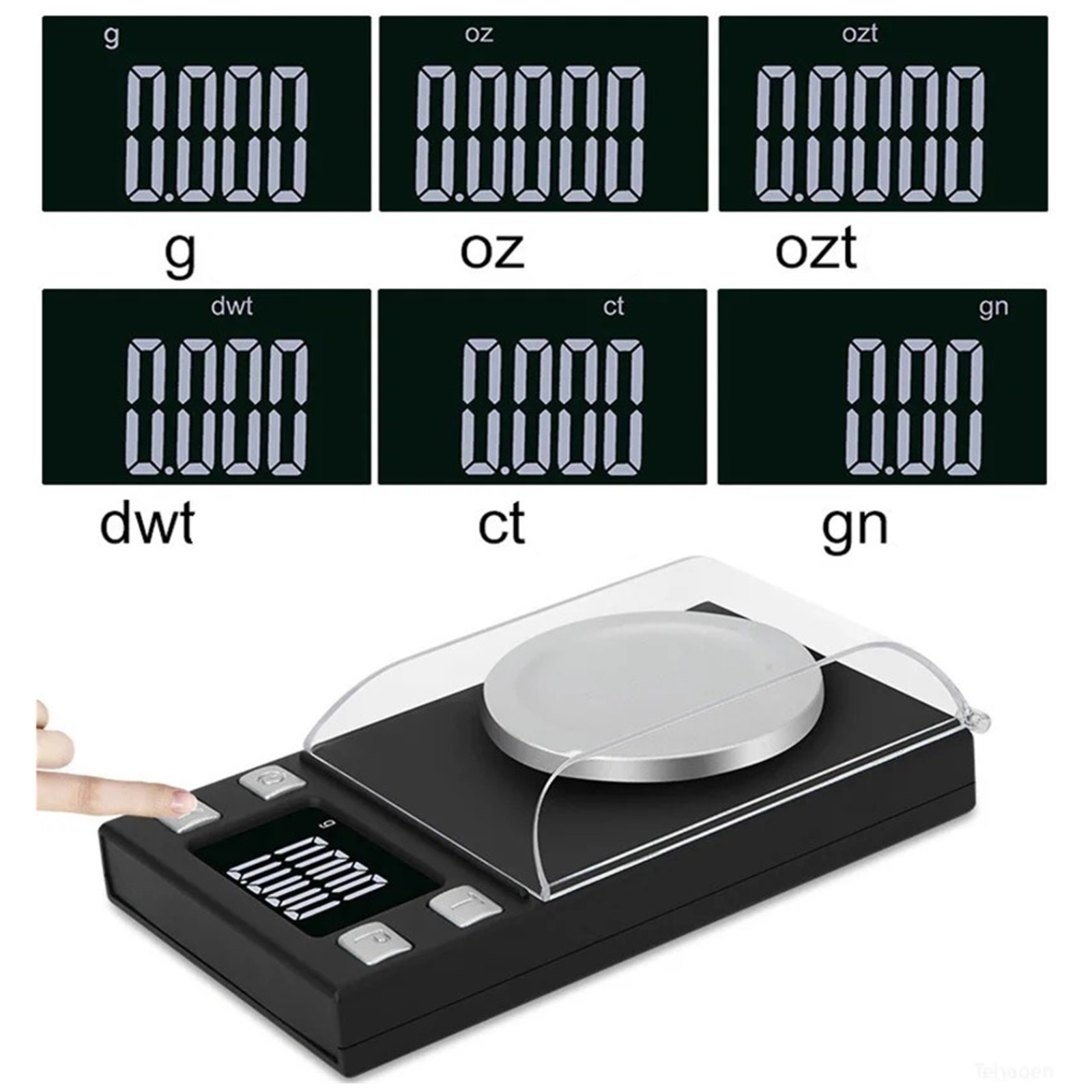 Pocket Scale 0.001g Precision Digital Electronic Gold Jewelry Carat Diamond Balance Mini  Scales ,High-Precision Weighing Technology