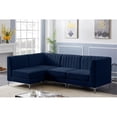 thumbnail image 5 of Meridian Furniture Alina Navy Velvet Modular Sectional, 5 of 18