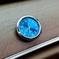 thumbnail image 3 of JANGSLNG Car Clock Round Digital Button Battery Operated High/Low Temperature Resistant Noctilucent Car Decoration Adhesive Tiny Dashboard Car Quartz Clock for Automobile, 3 of 8