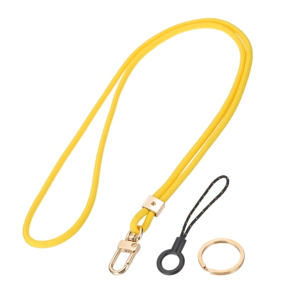Neck Lanyard, Cute Key Lanyards for Women Men for Keychain Car Keys Card ID Badges Holder Wallet, Yellow