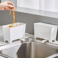 thumbnail image 4 of Cubo de basura de asfalto para cocina con fregadero Filtro de residuos de alimentos de cocina cubo de basura para fregadero lavable TUNC Sencillez, 4 of 5