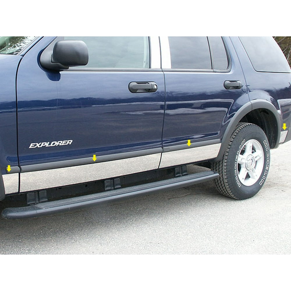 Stainless Rocker Panel Trim 8Pc Fits 20062010 Ford Explorer TH46331