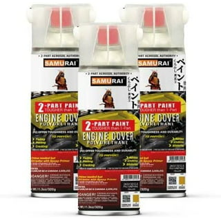 Samurai 2-Part Bed Liner Spray Black, 11.3 Ounce - 2-Part Polyurethane  Spray Paint - UV & Rust Resistant Bedliner Spray Can - 1 Pack