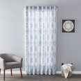 thumbnail image 6 of SKL Home Saturday Knight Ltd Kali Sophisticated Design And Slub-Weave Fabric SunSafe Window Panel - 40x63", Indigo, 6 of 10