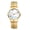 C, variant on Women's Adjustable Elastic Watch - Simple Flower Painted Dial Analog Quartz Watches Gold Stretch Expansion Band Wristwatch
