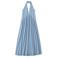 thumbnail image 5 of LIaqionyy Women Cotton Linen Maxi Dress Sleeveless Backless V Neck Flowy Boho Casual Beach Long Sundress for Womens, 5 of 6