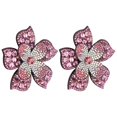 thumbnail image 3 of 2 parches de diamantes de cristal, apliques, pegatinas, flores, ropa, zapatos, decoración, accesorio DIY, color rosa, 3 of 14