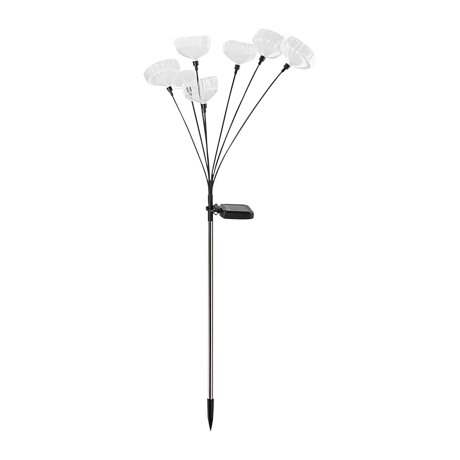 cpengpj Solar Fiber Jellyfish Outdoor Lamp with RGB Gradient, IP65 Waterproof Solar Garden Lights, Auto On/Off and 6Hrs Lighting, High-Strength ABS for Yard, Garden, Pathway Decoration