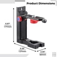 thumbnail image 2 of Laser Level Magnetic Bracket, L-Shape Adjustable Laser Level Adapter with 1/4" Male Thread, Multifunctional Pivoting Base for Wall & Ceiling Mount, 2 of 6