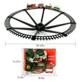 thumbnail image 2 of BESTSKY Electric Train Set Kid Toy Xmas Steam Train Kit Tree Surround Track Battery Operated, 2 of 7