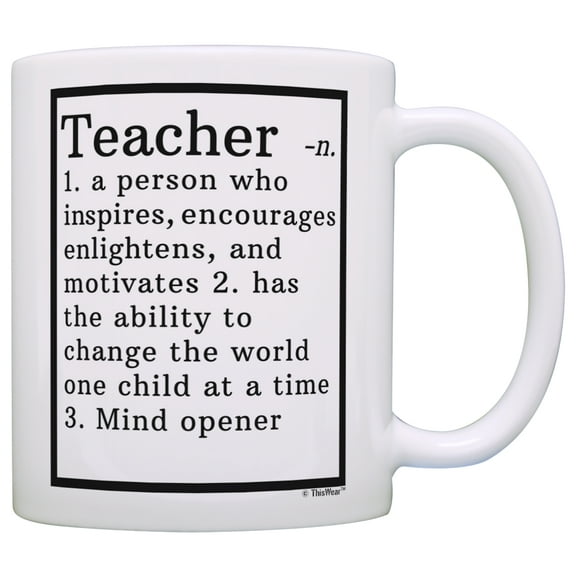 ThisWear Teacher Gifts Teacher Definition Teacher Gift Ideas Spanish Teacher Gifts Teacher Thank You 11 ounce Coffee Mug