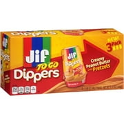 Jif To Go Dippers Creamy Peanut Butter with Pretzels, 1.69 oz, 3 ct