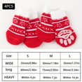 thumbnail image 1 of 4PCS Pet Paw Protection Dog Socks For Pet Dog Small Cat Non-slip Pet Socks Christmas Gift Pattern, 1 of 5