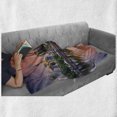 thumbnail image 6 of United States Soft Flannel Fleece Blanket, Water Reflection in Evening Urban City Hartford Connecticut Tranquil Sunset, Cozy Plush for Indoor and Outdoor Use, 70" x 90", Multicolor, by Ambesonne, 6 of 6