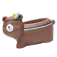thumbnail image 3 of Vintage Boho Animal Planter Pot for Balcony Landscape Creative Decorative Flower Pots Brown Bear, 3 of 8
