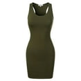 thumbnail image 6 of MixMatchy Women's Fitted Sleeveless Sexy Bodycon Round Neck Mini Dress, 6 of 7