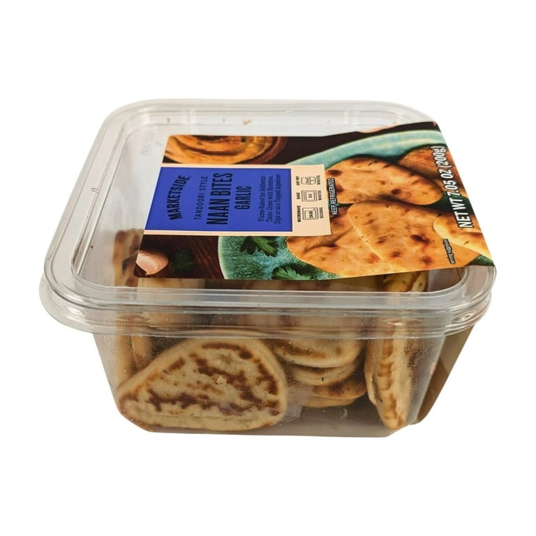 Marketside Tandoori Style Garlic Naan Bites, 7.05 oz, 15 Count