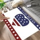 thumbnail image 4 of Felpudo del Día de la Independencia | Alfombra antideslizante de terciopelo de cristal con estampado de bandera | Alfombra navideña de poliéster de 60 x 40 cm | Felpudo lavable a máquina, tapete, 4 of 5