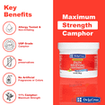 thumbnail image 5 of De La Cruz Maximum Strength Pain Relieving Ointment, With 11% Pure USP Camphor, Pomada de Alcanfor, 5.5 OZ, 5 of 8