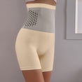 thumbnail image 6 of High Waist Tummy Control Shapewear Shorts for Women, Butt Lifting Boyshorts with Thermal Compression - Seamless Sculpting Underwear Beige L, 6 of 9