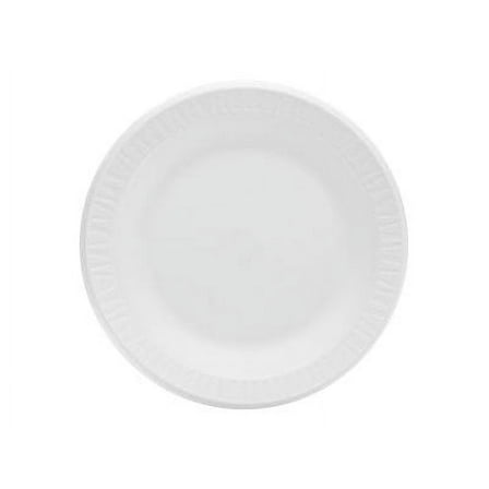 Dart Foam, Plate, Round, 10", White, PK500 10PWC