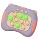 thumbnail image 4 of Juego de burbujas de empuje rápido, juguete educativo de descompresión iluminado, rompecabezas Pop, juguete para adultos, niños, ancianos, Taro púrpura, 4 of 9
